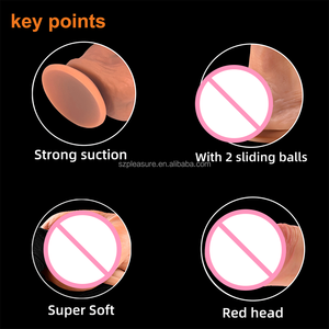 Gerçekçi Silikon Yapay Penis <span class=keywords><strong>7</strong></span> İnç İki Toplu Kadın Mastürbasyon Ürünü Çin Yetişkin Ürünleri Kadınlar için Gerçekçi Yapay Penis - Product Image 3
