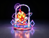 Chinesische Handgefertigte Hahn-Laterne im Sci-Fi-Stil mit LED-Beleuchtung für Einkaufszentren, Partys und Außendekoration