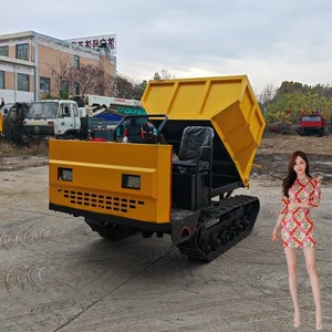 Mini camión volquete sobre orugas de 4 toneladas a bajo precio, fácil operación con cabina - Product Image 5