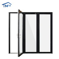 Porte pliante en verre à double vitrage de conception moderne, style accordéon, porte d'écran pour usage hôtelier