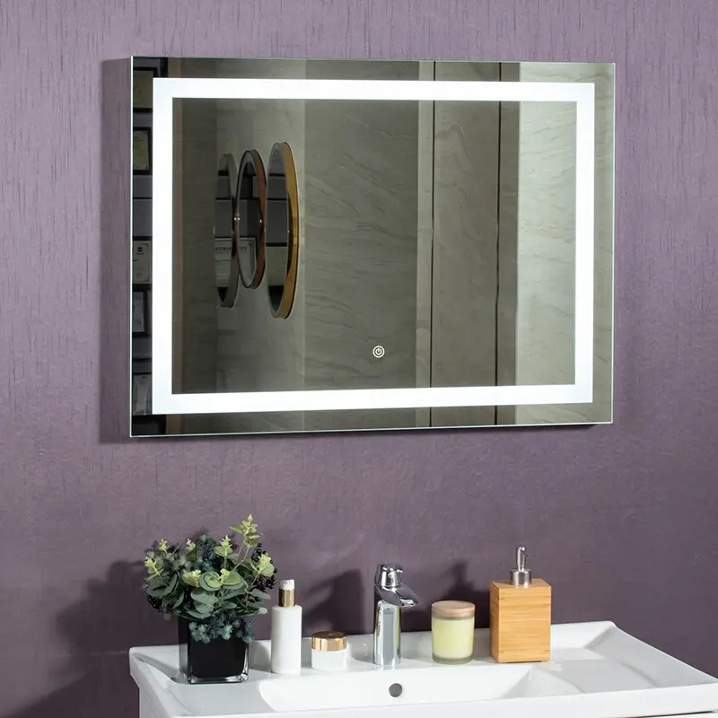 Espejo LED de tocador inteligente para baño, tocador moderno y resistente con iluminación personalizada para Hotel, venta al por mayor