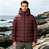 Veste matelassée légère décontractée pour homme, col montant, idéale pour l'hiver et le printemps, fabrication OEM/ODM, faible MOQ