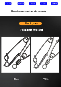 Kugellager-Angelwirbel mit Karabinerhaken, Angelzubehör für Salzwasser und Süßwasser, Coastlock-Snaps, Barrel-Swivel, Vorfachverbinder - Product Image 6