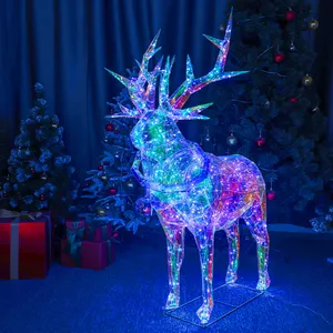 Noel ren geyiği Led ışıkları dekorasyon için parti noel hediyeleri dekorasyon malzemeleri ev dekoratif aydınlatma için açık