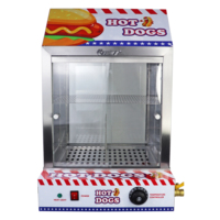 Machine commerciale de vapeur de hot-dog avec la vitrine électrique de hotdog de réchauffeur de bun avec le certificat de la CE de haute qualité