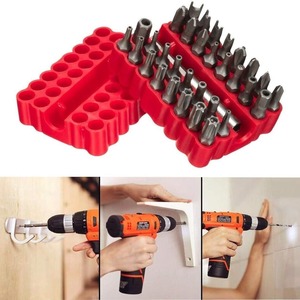 Combination <b>Screwdriver</b> <b>Set</b> 33 Pc Hex Shank Red Box For Nonferrous Metals Drill <b>Bits</b> - Product Image 1