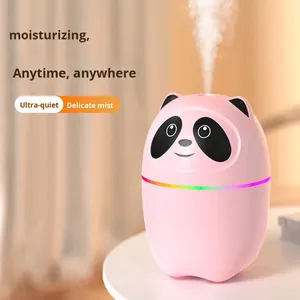 <span class=keywords><strong>Humidifier</strong></span> Panda Merah Mini USB Plastik Lucu Grosir, Humidistat, Suara Rendah, Garansi 1 Tahun, LED 7 Warna, Portabel - Product Image 3