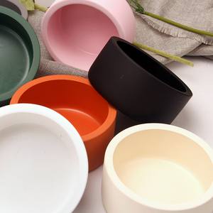 Bocaux à bougies en béton vides en vrac conteneurs de ciment à finition lisse pour bougies de <span class=keywords><strong>cire</strong></span> de soja bricolage - Product Image 3