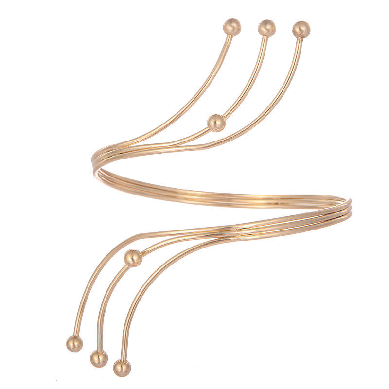 Golden Thin Edge Arm Ring