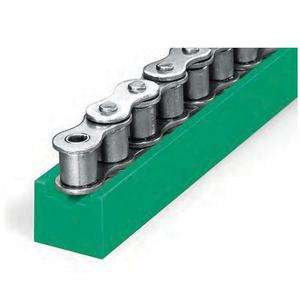 Guide-chaîne simple 08B 10B en acier <span class=keywords><strong>galvanisé</strong></span> profil C avec <span class=keywords><strong>rail</strong></span> à rouleaux en plastique - Product Image 6