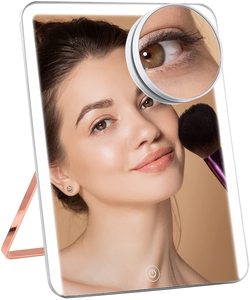 <span class=keywords><strong>Specchio</strong></span> da <span class=keywords><strong>Trucco</strong></span> LED da Tavolo <span class=keywords><strong>Portatile</strong></span> per Signore <span class=keywords><strong>con</strong></span> Logo Personalizzato, Luminosità Regolabile e Controllo Touch - Product Image 3
