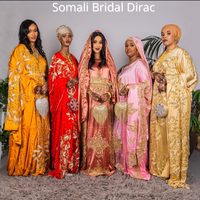 Robe somalienne de qualité supérieure avec broderie de perles Dirac somalien perlé à la main pour la fabrication de robes au meilleur prix pour l'exportation