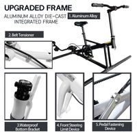 Vélo aquatique gonflable à une place avec cadre en aluminium et coussin d'air avant haute pression pour lac, portable, de Chine, Lumark