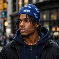 Casquettes Skully personnalisées en satin pour hommes, style designer, pour l'été, streetwear Biker Marlon, doublures de chapeaux, bonnets de sport, imprimé intégral personnalisé