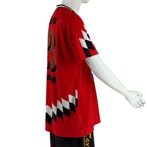 Maillot de football - Top tendance rétro années 90 - T-shirt vintage style maillot de football - Parfait pour le style urbain quotidien - Product Image 3