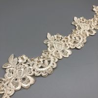 Voile de mariée garniture en dentelle perle ruban perlé Textile de maison rideau de literie accessoires broderie dentelle garniture