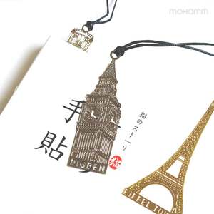 Custom Metal Flower Bookmark Hollow Out Design Wedding Favor - Product Image 1