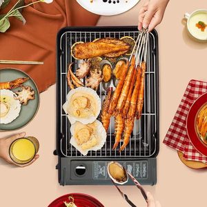 Barbecue portable au <span class=keywords><strong>gaz</strong></span> <span class=keywords><strong>butane</strong></span> en acier inoxydable, cuisinière de table pour camping, barbecue coréen - Product Image 3