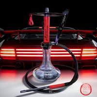 Chicha arabe en acier inoxydable, ensemble complet, design populaire, en stock pour usage domestique ou en bar – Vente chaude
