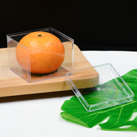 Boîte à gâteau carrée en PS de qualité alimentaire supérieure, transparente, pour tiramisu, mariage, fête, cadeau, conteneur de rangement, faveur de mariage, sucre