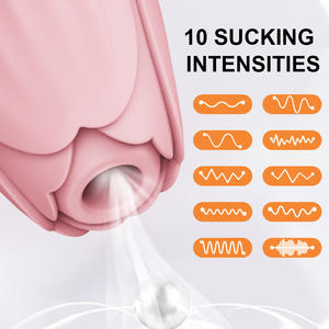 All'ingrosso 10 modalità di vibrazione in Silicone Mini vibratore succhiante femminile rosa capezzolo clitoride stimolatore per adulti prodotti donna - Product Image 3