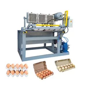 High output low cost egg tray carton box production machine for chicken farming usage