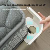 Fixateur de drap de lit transparent antidérapant, ne glisse pas, nouvelle pince magique, boucle anti-déplacement, fixation aux quatre coins