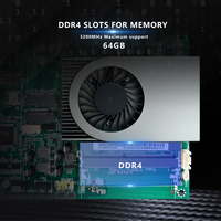 Carte mère de bureau Intel Core I5 1235U DDR4 double canal, 64 Go de RAM max, SSD M.2, emplacement 5G, 6 ports COM232
