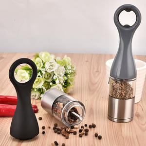 Molinillo de Especias Manual de Acero Inoxidable con Recipiente Transparente para Uso Doméstico - Product Image 2