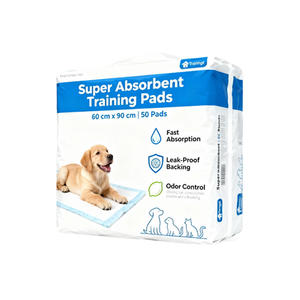 Faible MOQ, couches d'apprentissage jetables pour chiots, matériau en papier PE, SAP personnalisé, 60*60, tapis absorbants pour chiots, chat, pot, urine, fournitures d'apprentissage pour animaux de compagnie - Product Image 2