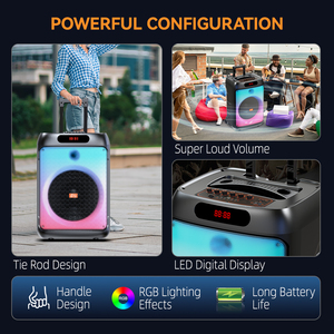 SING-E Zqs15125 Nhà Máy Trực Tiếp 15 Inch Xách Tay Xe Đẩy Loa Karaoke Với Pin Dung lượng Lớn Cho Bên Ngoài Trời & DJ - Product Image 5