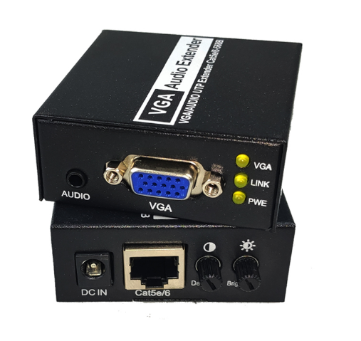 VGA Extender 200m 1xSplitter Transmitter Receiver TX/RX Extender over Cat5e/Cat6 UTP Cable RJ45 LAN Ethernet 1080P