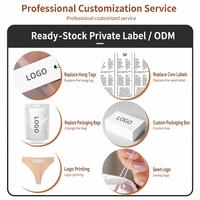 Sous-vêtements sexy côtelés taille basse pour femmes, directement de l'usine, entrejambe en coton respirant grandes tailles, personnalisation OEM complète de marque et d'étiquette
