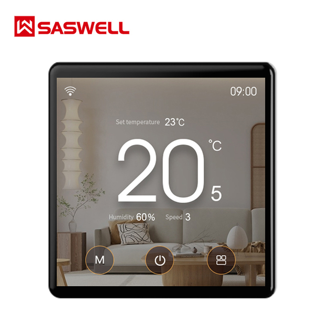 Midea Smart WiFi Thermostat for Apartment Use Modern Design Wired Connection