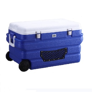 <span class=keywords><strong>Badu</strong></span> 90L/85QT boîte de refroidissement de glace de Camping de pêche en plein air grands refroidisseurs rotomoulés avec roues - Product Image 1