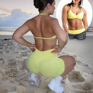 Ensemble de sport respirant et sans couture pour femmes, idéal pour la gym et le yoga, disponible en grandes tailles – Vente en gros - Product Image 2