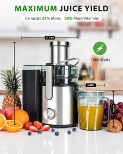 Electric 4-in-1 Citrus <b>Juicer</b> with Stainless Steel Blades Powerful Wide Mouth for <b>Vegetable</b> & <b>Fruit</b> Household Use - Product Image 4