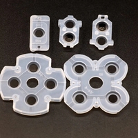 Kit de boutons JDS 030 pour PS4, pièces de rechange en caoutchouc silicone pour réparation de clavier, tampons de boutons conducteurs pour manette PS4