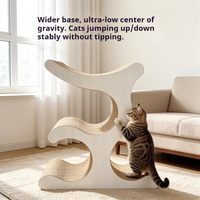 OEM Vente en gros Arbre à chat compact tout-en-un, peu encombrant, en carton, pour l'intérieur, avec griffoir pour chat