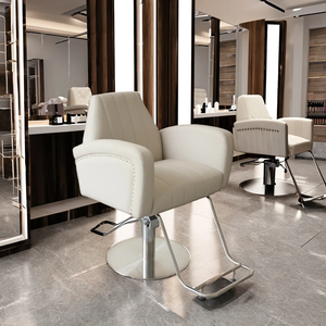 Güzellik berber antika <span class=keywords><strong>Salon</strong></span> ekipmanları ve mobilya saç tüm amaçlı sandalyeler Metal berber dükkanı tarzı sandalye - Product Image 1