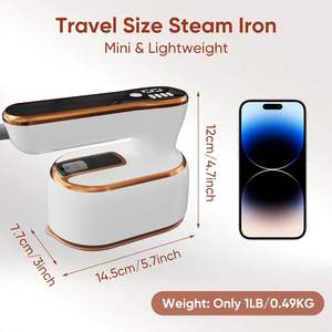 Plancha de Vapor Eléctrica Portátil de 110 ml, Húmeda y Seca, con Suela de Titanio, para Ropa del Hogar, Automóvil y Hotel, para Uso Doméstico - Product Image 3