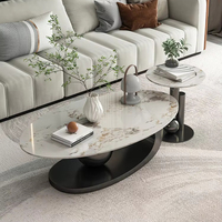 Table Basse en Acier Inoxydable Personnalisée Style Luxe Léger avec Petit Plateau pour Salons et Hôtels Vente en Gros
