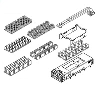 Connecteur I/O blindé Amphenol QSFP28 1x1 SMT Cage Thru Bezel U95-A151-100A pour transceiver 100G