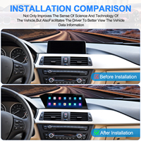 Lecteur multimédia Android pour voiture, Carplay, autoradio pour BMW F10, écran tactile IPS 12,3 pouces, GPS, DSP, système de navigation multimédia