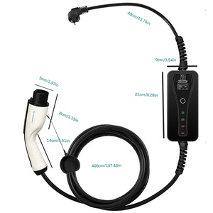 Chargeur portable EV GB/<span class=keywords><strong>T</strong></span> 3.5kw 16A-10A Chargeur EV à courant réglable Câbles de 5m avec boîtier de commande - Product Image 5