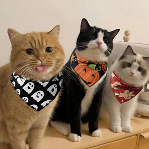 Pañuelo de perro de alta calidad ajustable grande cachorro gato mascota triángulo bufandas collares pañuelo de perro - Product Image 2