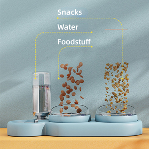 Kangdarpet Hot Sale 3-in-1 Automatic Feeder Quadrate <b>Bowl</b> <b>Raised</b> Stand Plastic Pet <b>Bowls</b> <b>Dogs</b> Modern Eco-Friendly Durable Easy - Product Image 5