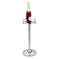 Rak Es Batu Komersial KTV Model Lantai untuk Bingkai Tong, Alas yang Diperkuat, Bahan Stainless Steel, Cocok untuk Pesta