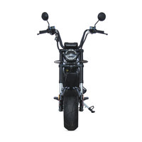 Scooter électrique à deux roues de style Harley à grande vitesse, équipé d'une alimentation 60V 4000W et d'une autonomie de 60 kilomètres