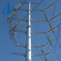 Tours de transmission galvanisées à chaud 400 kV pour lignes électriques